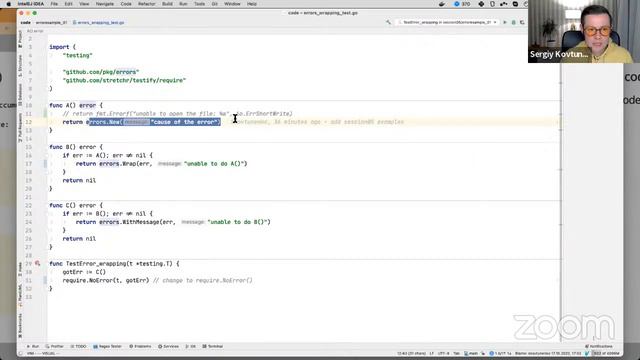 Golang Course - Session 5： Error handling and best practices, panic, and recovery смотреть онлайн