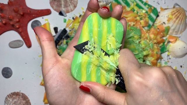 DURU ASMR SOAP/CUTTING/DRY SOAP/CUBES/SOAKED SOAP/NANNA MILLER