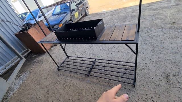 Мангал Лофт с крышей смотреть онлайн