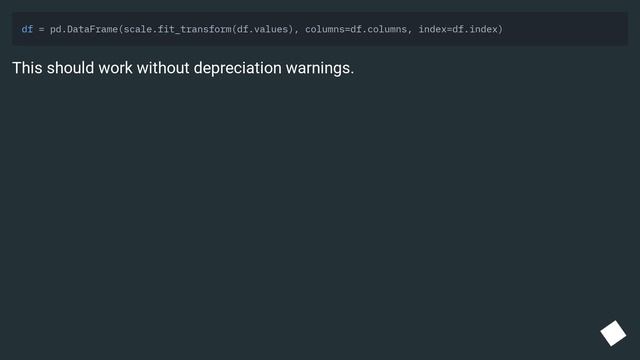 pandas dataframe columns scaling with sklearn смотреть онлайн