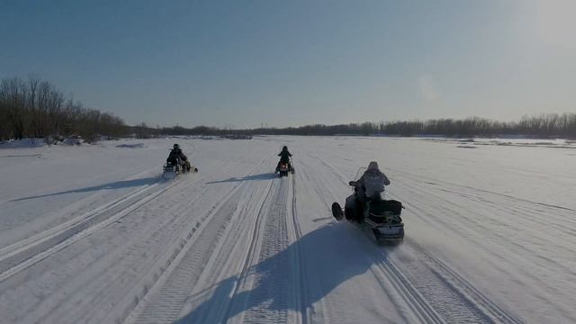 Прогулка на снегоходах в Архангельске смотреть онлайн