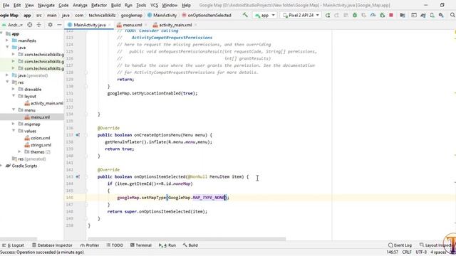 Google maps Android Studio - 09 - Types of Map - Show different type of Google Map in Android Studi смотреть онлайн