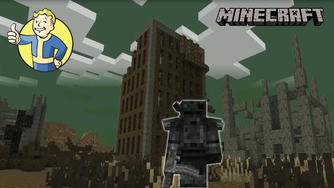 Вселенная Fallout в Майкрафт | Обзор мода Fallout Wastelands