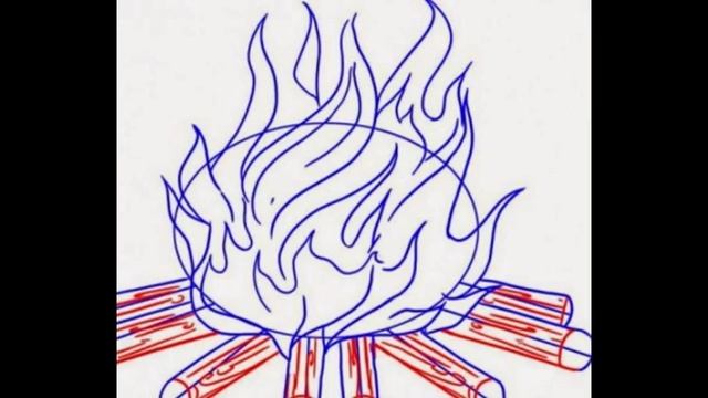 как нарисовать ОГОНЬ!!!! смотреть онлайн