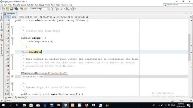 digital clock in java - in hindi смотреть онлайн