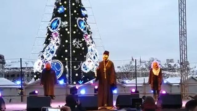 В Вильнюсе поздравили православных верующих с Рождеством 2019 год. смотреть онлайн