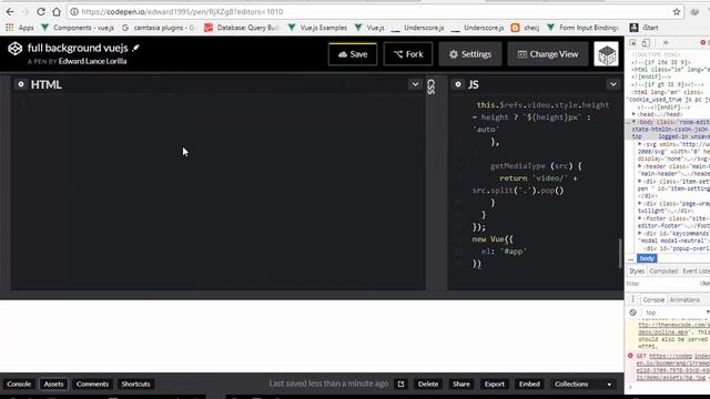 full screen background vuejs смотреть онлайн