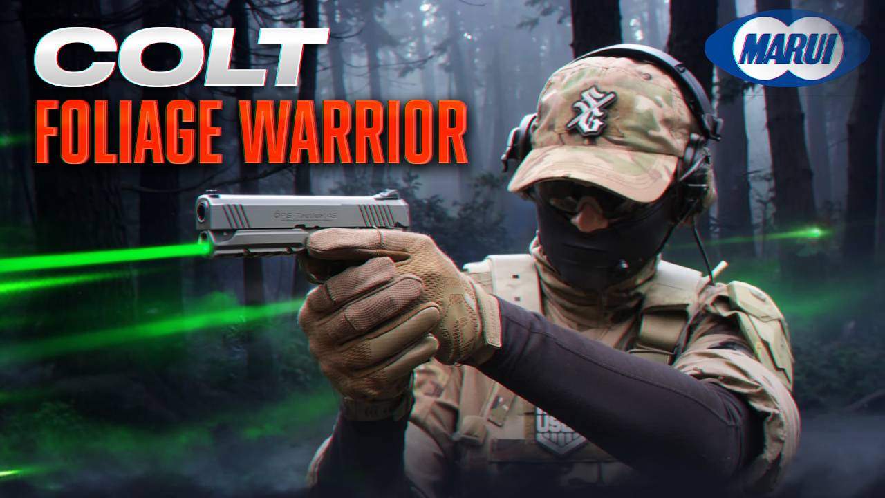 Видеообзор пистолета для страйкбола Foliage Warrior By Colt 1911 GBB от Tokyo Marui.