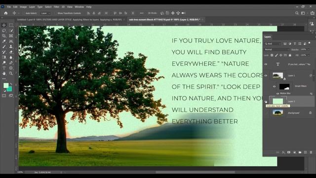 Filters And Layer Styles in Photoshop | Explain in Hindi | Free graphic design tutorial. смотреть онлайн