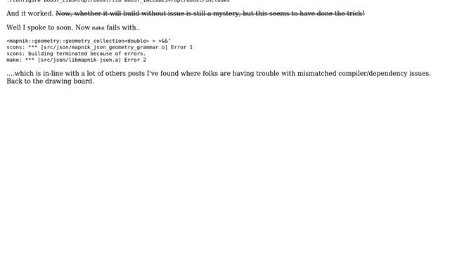 When building Mapnik, the configure step does not find optional dependencies like libpng-devel,... смотреть онлайн