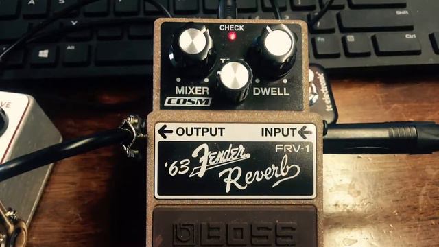 Boss Fender 63 Reverb pedal demo смотреть онлайн