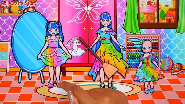 Doll Crafts Story - Evil Baby Equestria Girl Princess And Regret Sister Dress - Barbie Story Crafts смотреть онлайн