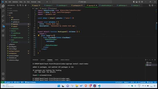 Next.js 13 Tutorial #51 || Mastering Redux Tool Kit (RTK) with Next.js 13 and Building To-do App смотреть онлайн