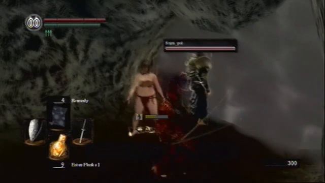 Dark Souls Witch Queelag with phantoms. смотреть онлайн