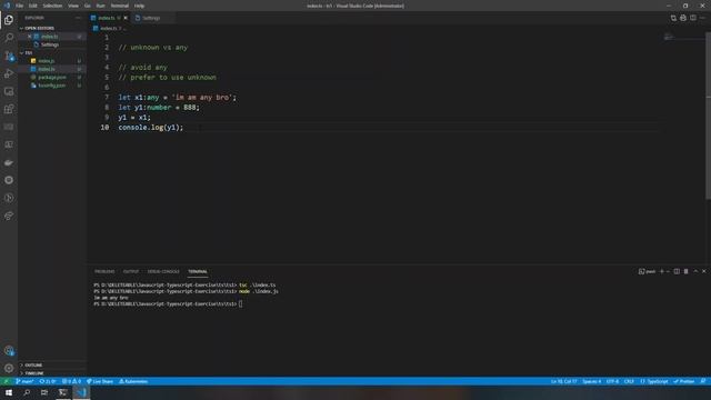 unknown vs any in typescript смотреть онлайн