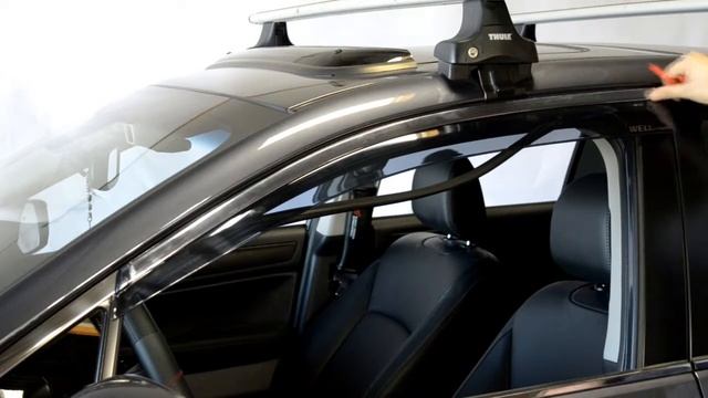 WELLvisors side window deflector vent visor Installation Video Subaru Legacy Sedan 15 and UP смотреть онлайн