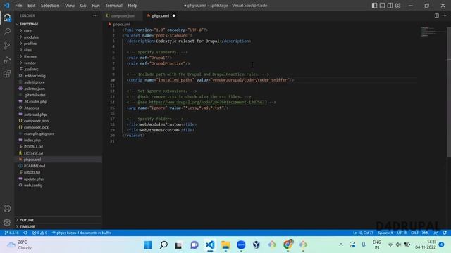 Drupal coding standards check with PHPCS in Drupal 9 | D4Drupal смотреть онлайн