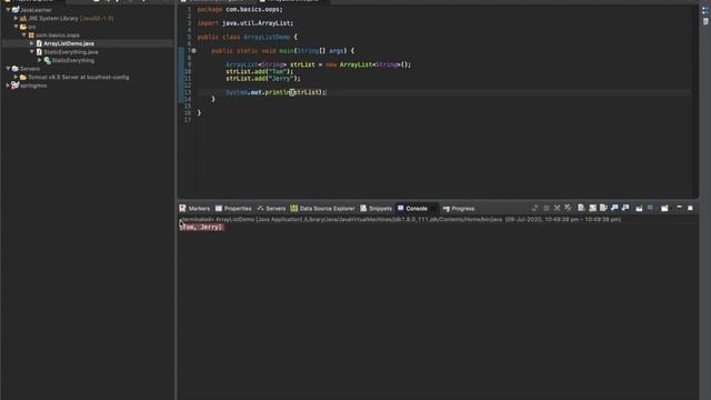 Arraylist java simple implementation смотреть онлайн