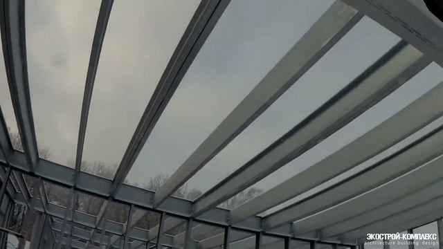Строительство двухэтажного дома из ЛСТК. Сборка 2 этажа.... смотреть онлайн