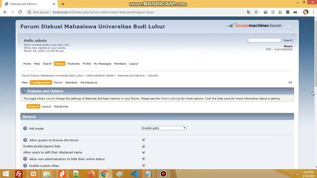 Cara Setting Forum SMF Part 1 смотреть онлайн