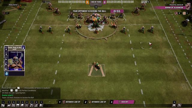 3/5 AOG (Old World Alliance) vs HORNS OF SLAANESH (Chaos Chosen) - Blood Bowl 3 смотреть онлайн