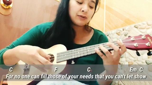 LEAN ON ME | UKULELE COVER | LYRICS & CHORDS смотреть онлайн