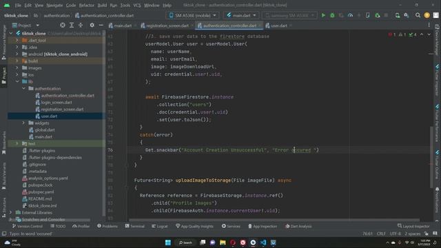 Flutter Save Data to Firebase Firestore Database Tutorial | Video Hosting Application like TikTok смотреть онлайн
