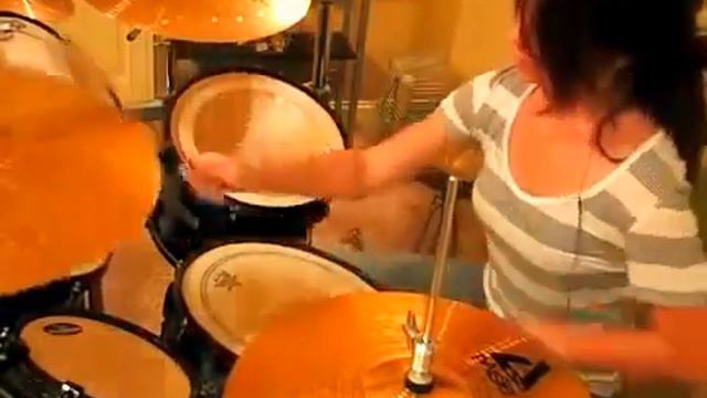 Girl playing the drums смотреть онлайн