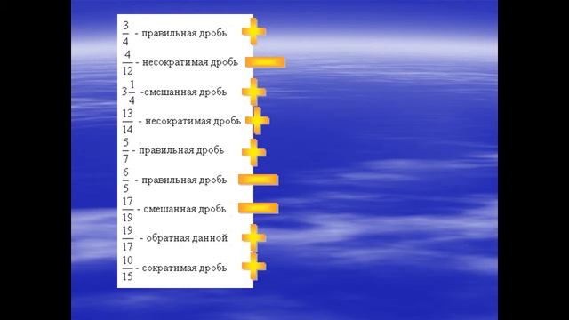 Арифметические действия с дробями смотреть онлайн
