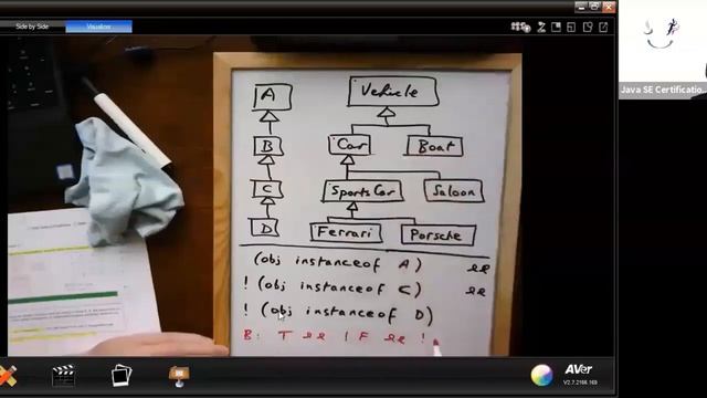 Java 8 OCA (1Z0-808) - instanceof operator (Enthuware sample questions) смотреть онлайн