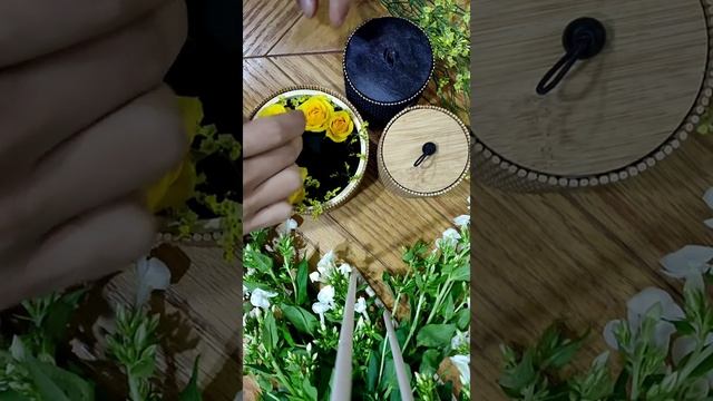 Gift Ideas ( Yellow Baby Roses In Cute Gift Boxes)