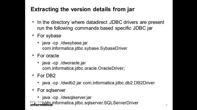 How to find datadirect JDBC version used in Informatica смотреть онлайн