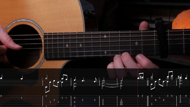 Genshin Impact Main Theme (Eternal Anamnesis) | Fingerstyle Guitar Tutorial + TAB смотреть онлайн