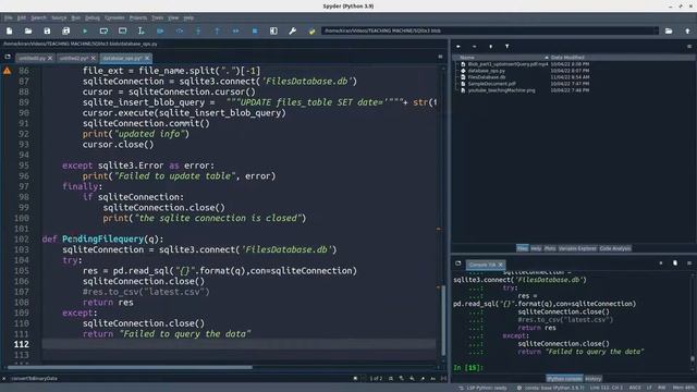 Store and Retrieve Files in SQLite3 Database смотреть онлайн