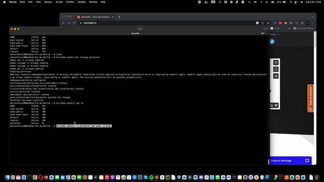 Ejecutando Portainer en mac con kubernetes desde microk8s. смотреть онлайн