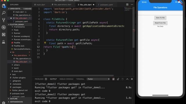 #Flutter Tutorials - File Operations- Writing and Reading files (coderzheaven.com) смотреть онлайн