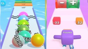 Ball run infinite level up runners 2048 game - 2048 Ball run Gameplay Walkthrough New Level #5
