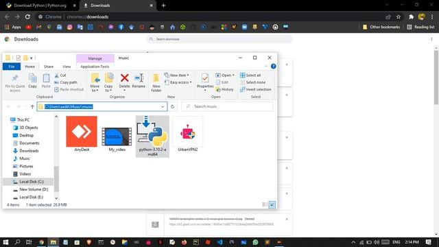 How to install python in windows for using my web browser | Note:- check the description смотреть онлайн