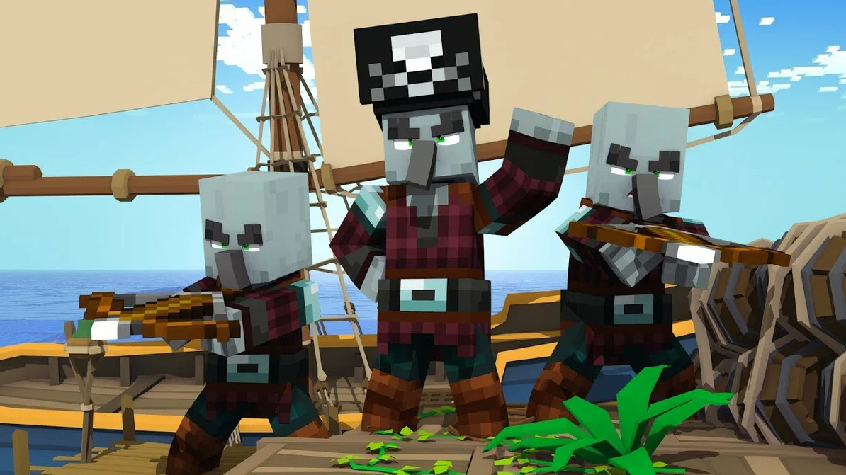 Опасные разбойники напали на деревню , но их ждал сюрприз )))) Minecraft #мультики смотреть онлайн