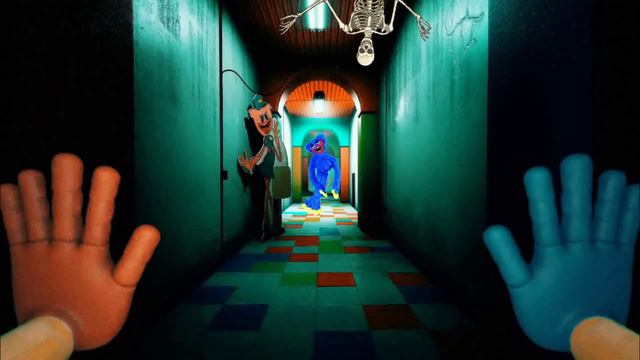 Huggy Wuggy And A Skillet! /cartoon Puppy Playtime