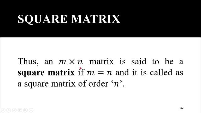 Types of Matrices Part I(Row, Column, Square, Rectangular Matrices, Diagonal Ele, Trace of Matrix) смотреть онлайн