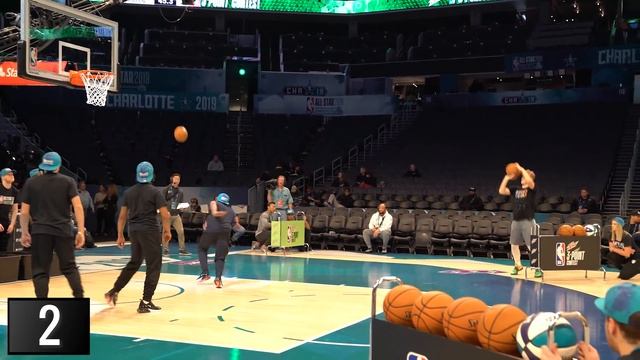 Playing in the OFFICIAL NBA ALL STAR Skills Challenge + 3PT Contest 2019 смотреть онлайн