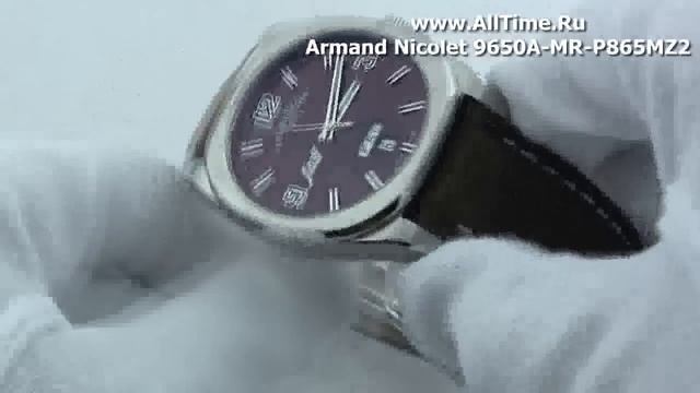 Мужские наручные швейцарские часы Armand Nicolet 9650A-MR-P865MZ2 смотреть онлайн
