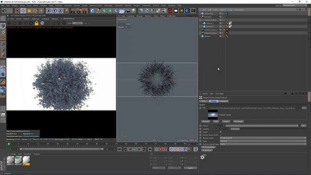 How To Create an Abstract Cluster of Spheres in C4D with Octane смотреть онлайн