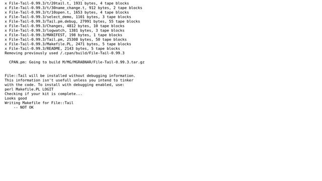 Perl, Solaris: CPAN module install failed. How can I find out why? смотреть онлайн
