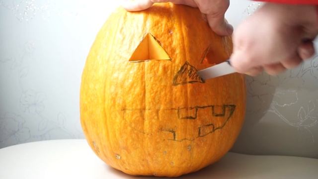 КАК СДЕЛАТЬ ТЫКВУ НА ХЭЛЛОУИН САМОМУ | ТЫКВА ДЛЯ ХЭЛЛОУИНА | How to Make a Fire Pumpkin Halloween. смотреть онлайн