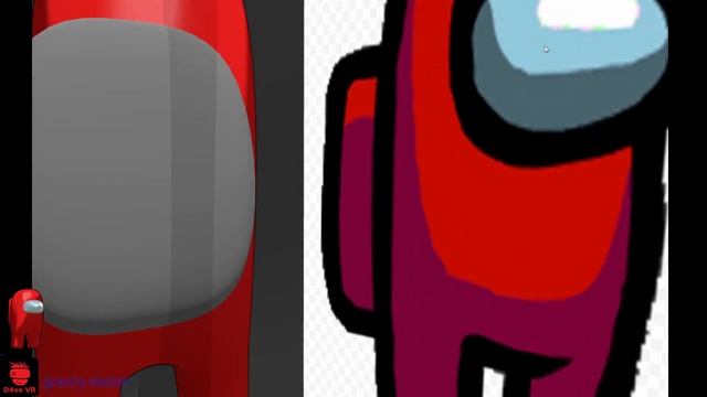 Gravity sketch modeling timelapse - Among Us character смотреть онлайн