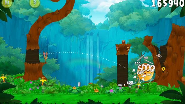 Bubbles plays Angry Birds Rio: Timber Tumble, finally a hard episode! смотреть онлайн