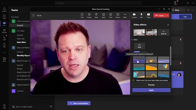 New VIDEO EFFECTS & FILTERS in Microsoft Teams ? смотреть онлайн