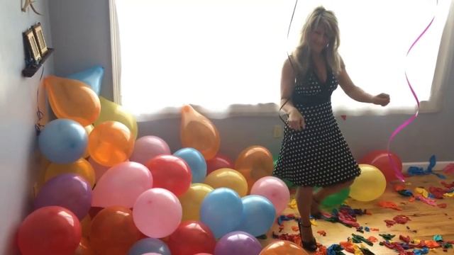 Balloon Girl Pops 500 Balloons